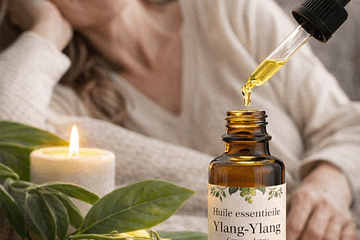 Huile essentielle d’ylang-ylang pour apaiser stress et tensions à la ménopause