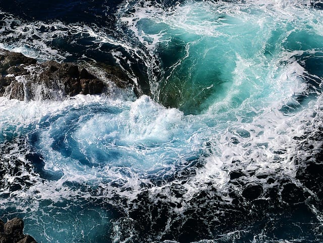 Vortex naturel en pleine mer