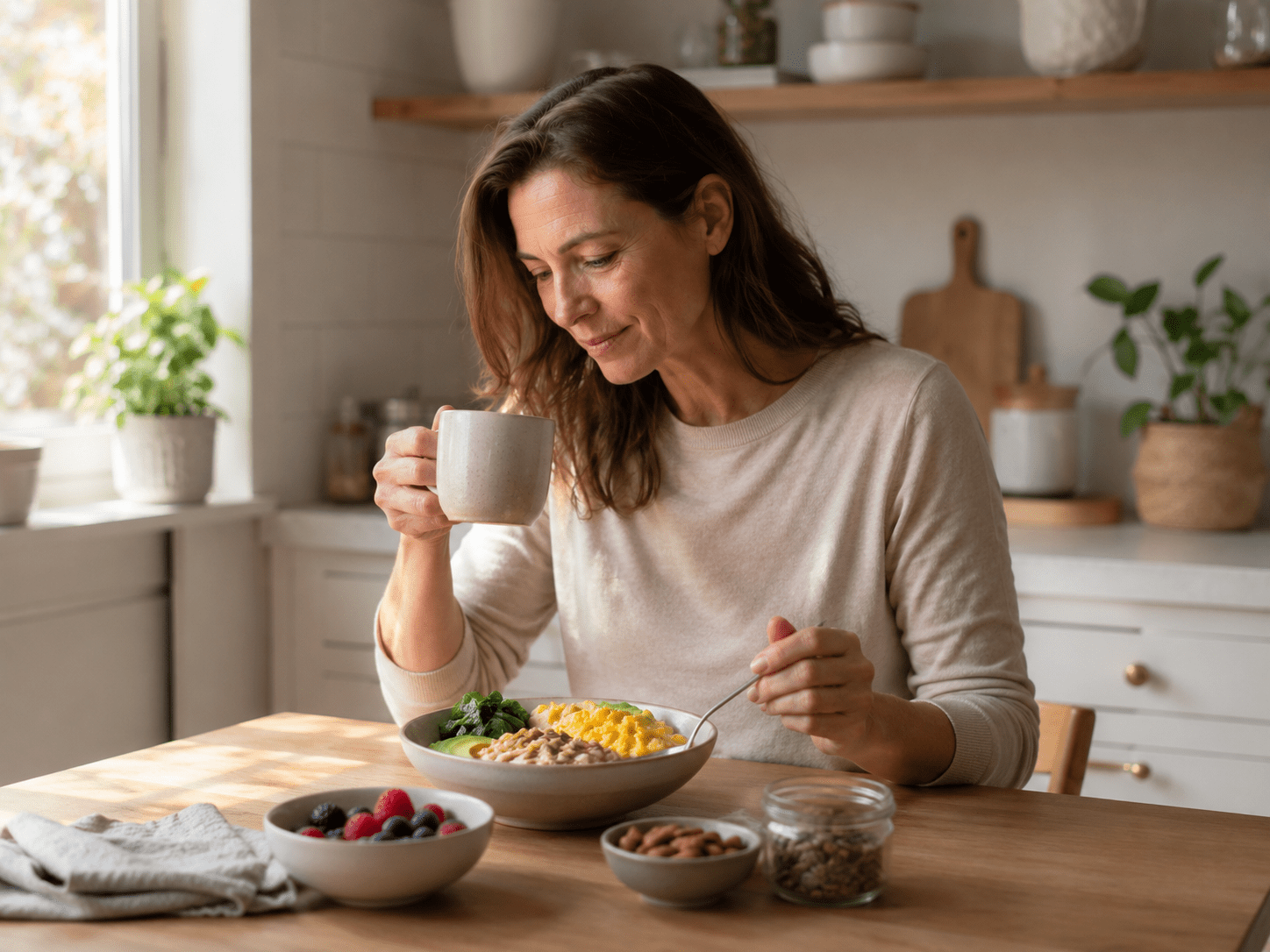 Petit déjeuner protéiné à la préménopause pour stabiliser son énergie